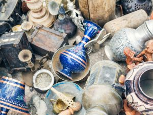 Turkish antiquities at the flee-market in Cappadocia, Central Turkey